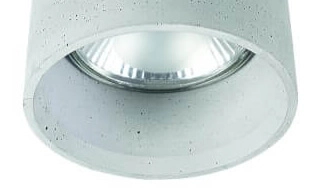 Round surface-mounted spot Shy of concrete Lyora 5903139939393