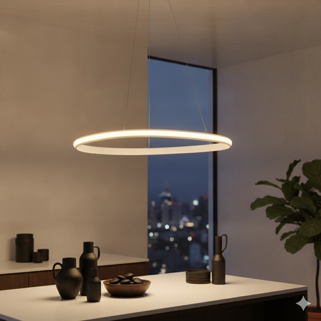 Design pendant lamp Aries black Ø 74cm