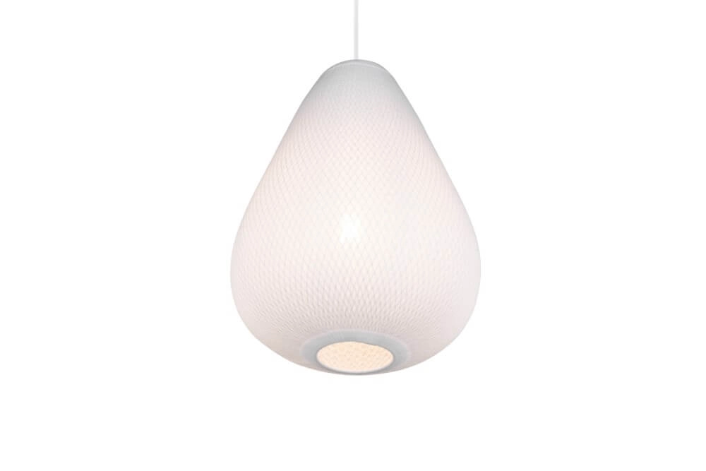 White design pendant lamp Janine Ø 48cm Trio 4017807637663
