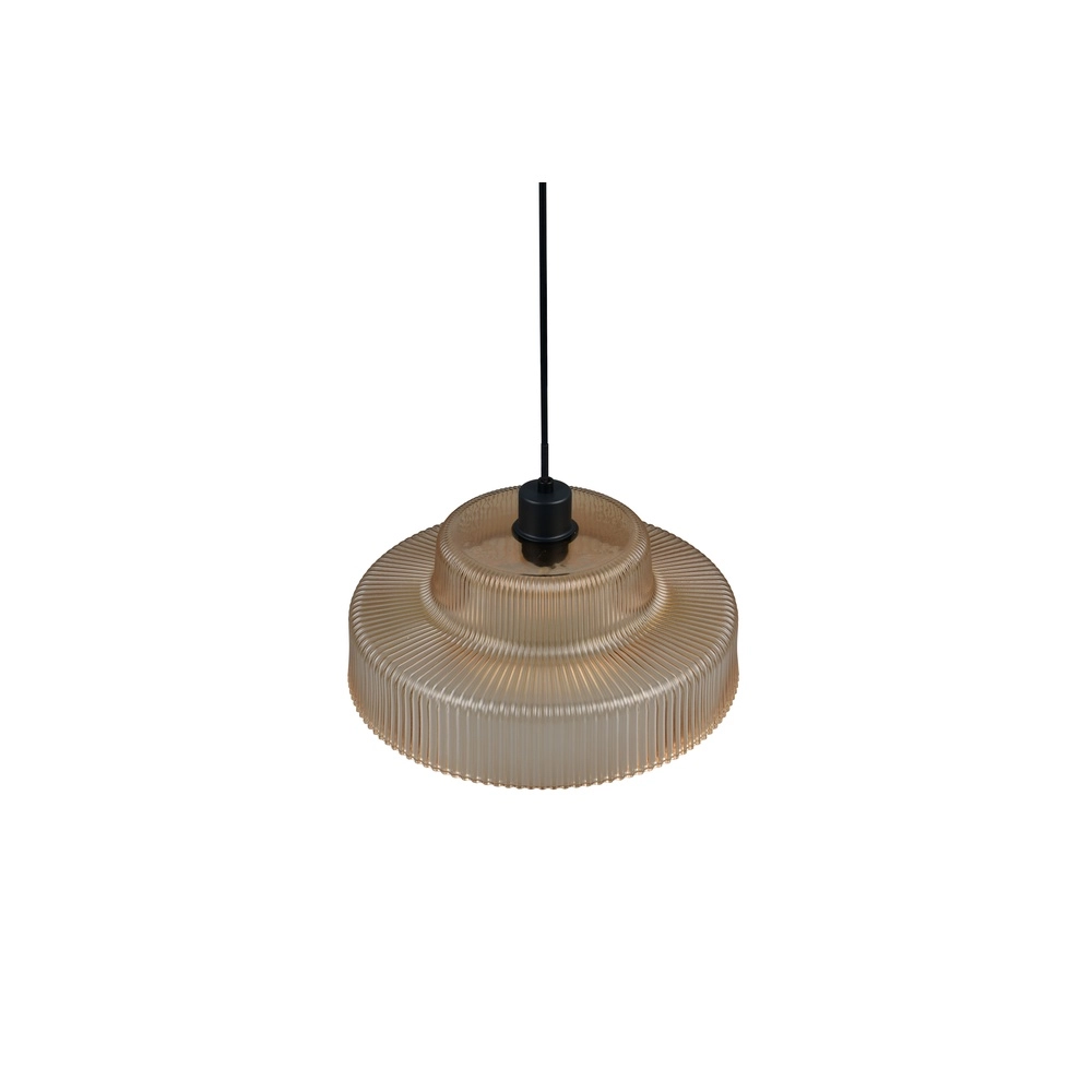 Classic pendant lamp Abella Amber glass Trio 4017807682021