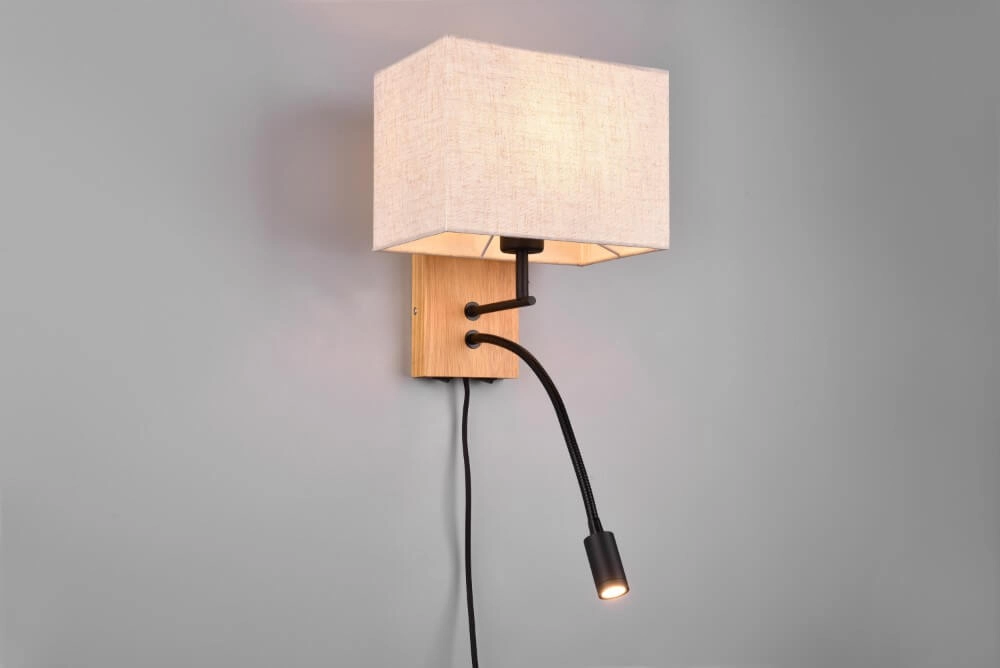 Rural wall lamp Nilam rectangular hood Trio 4017807567977