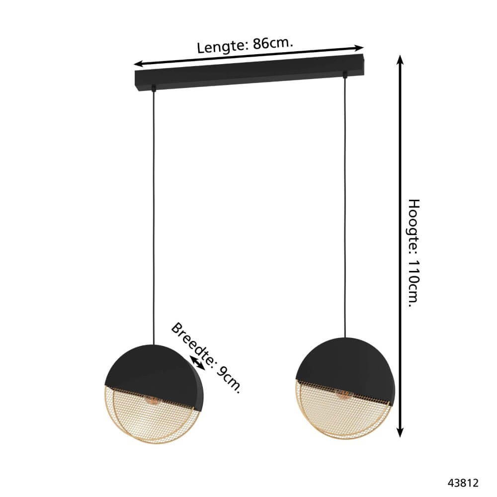 Design pendant lamp Mumbles 2-light Eglo 9002759438128