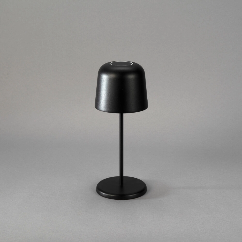 Rechargeable table lamp Biot black with removable cap