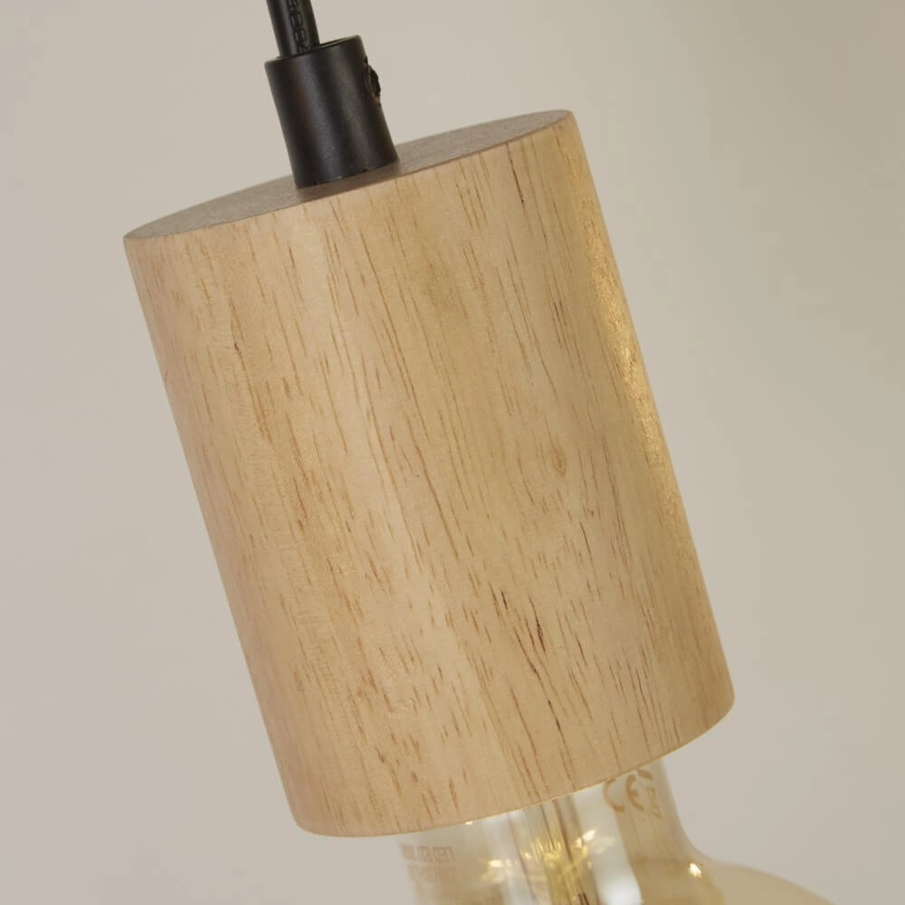 Wooden ceiling lamp Spinny 5-light Searchlight 5053423227849