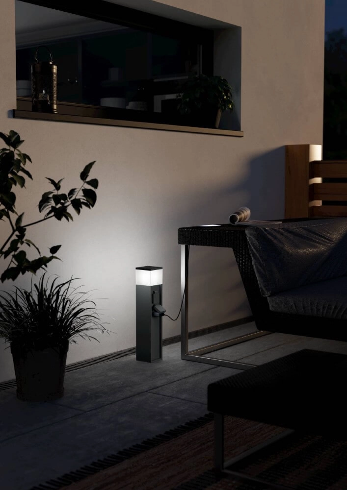 Socket with lamp Park 5 anthracite Eglo 9008606297825