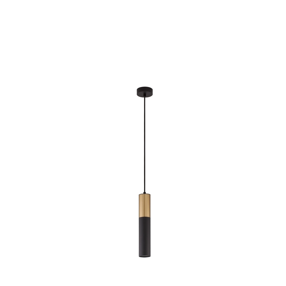 Pendant lamp Pongo M single 30cm gold with black Lyora 5212017430342