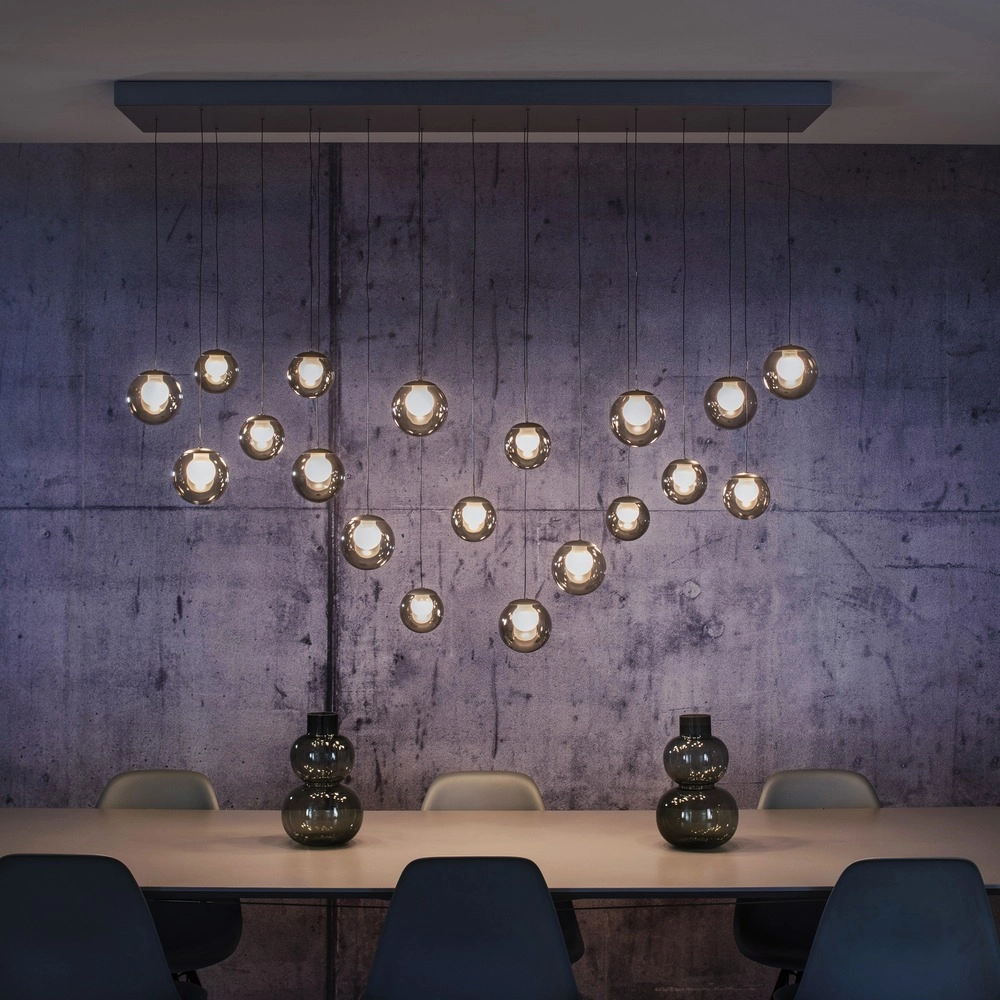 19-light pendant lamp Pure Popup mystic grey Paul Neuhaus 4012248396698
