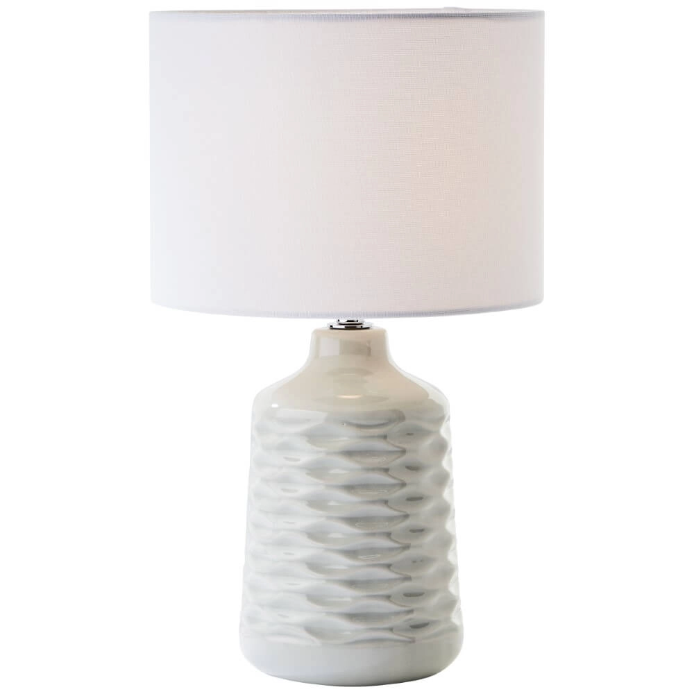 Table lamp Ilysa gray with white Brilliant 4004353412400