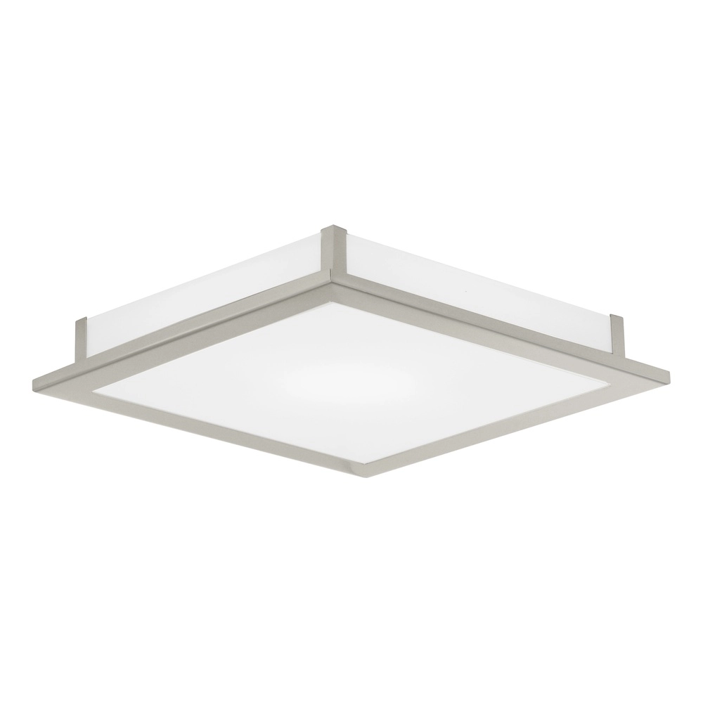 Square ceiling lamp Auriga nickel