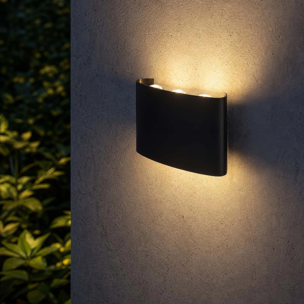Design wall lamp Menton 17cm black Searchlight 5,05342E+12
