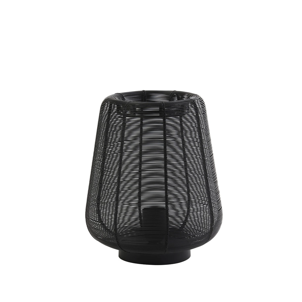 Black table lamp Adeta Ø 22cm Light & Living 8717807600914