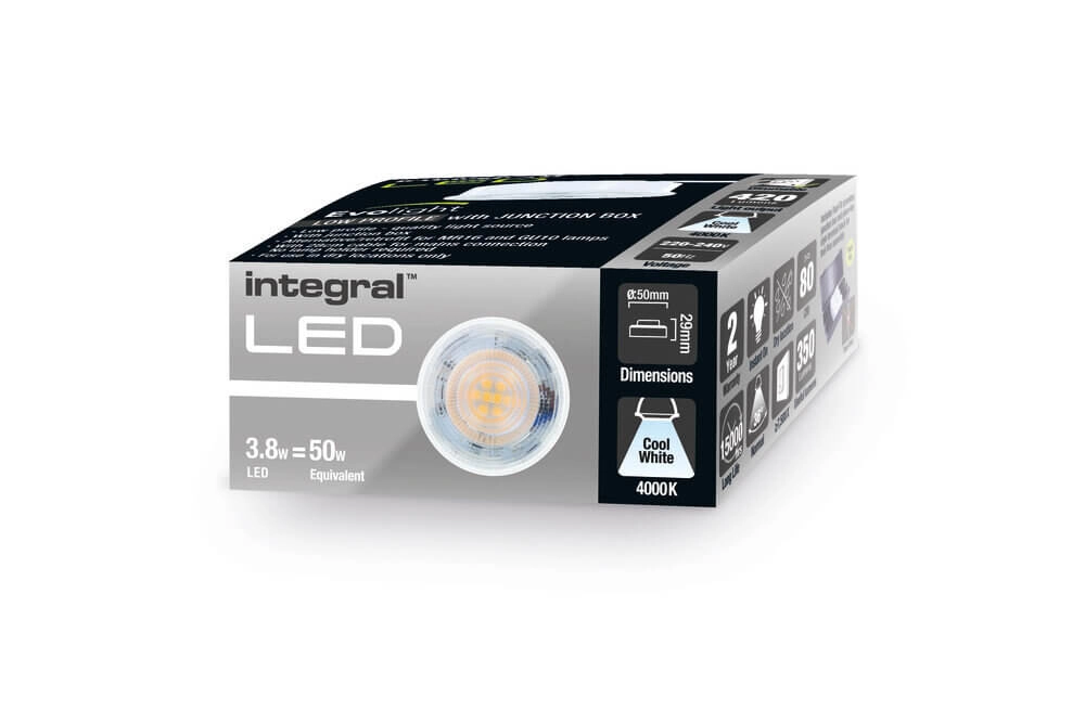 Dimmable GU10 spot replacement Evolight - 3.8W - 420lm - 4000K Lyora 5055788252795