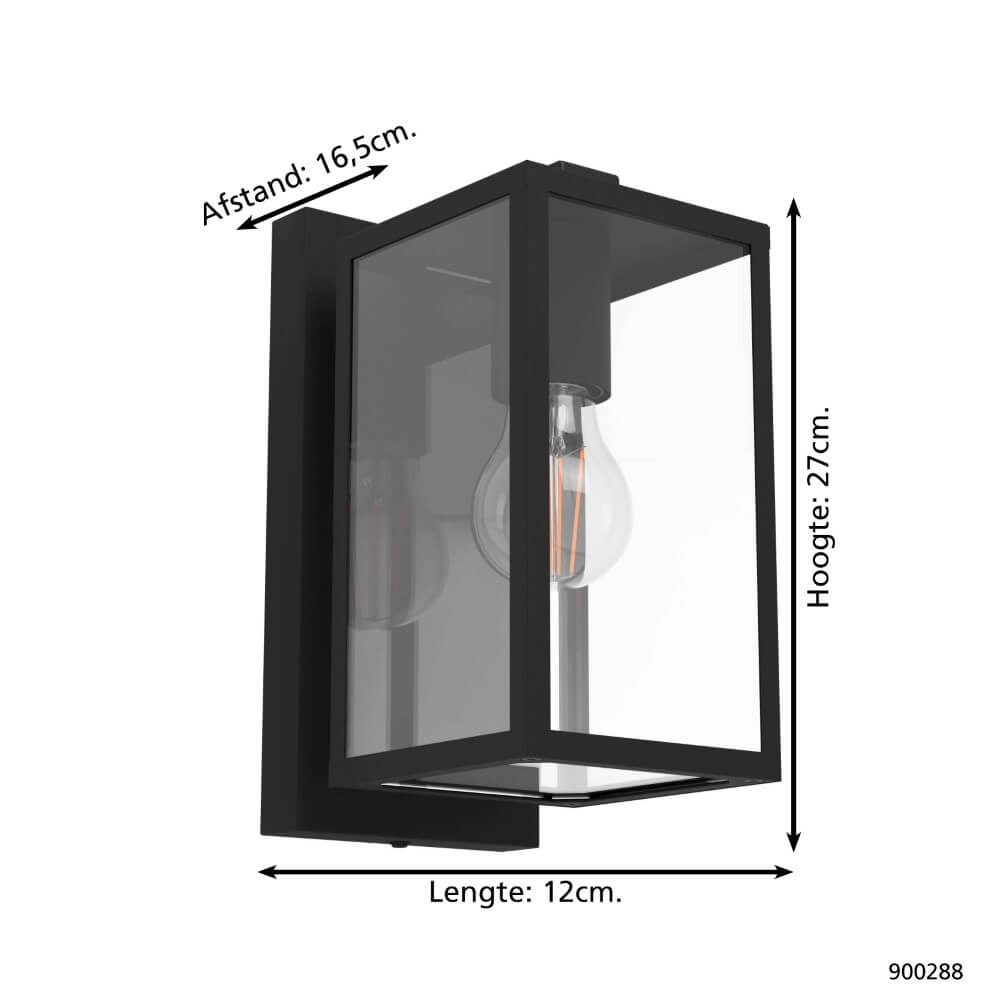 Black outdoor lamp Budrone Eglo 9008606231607