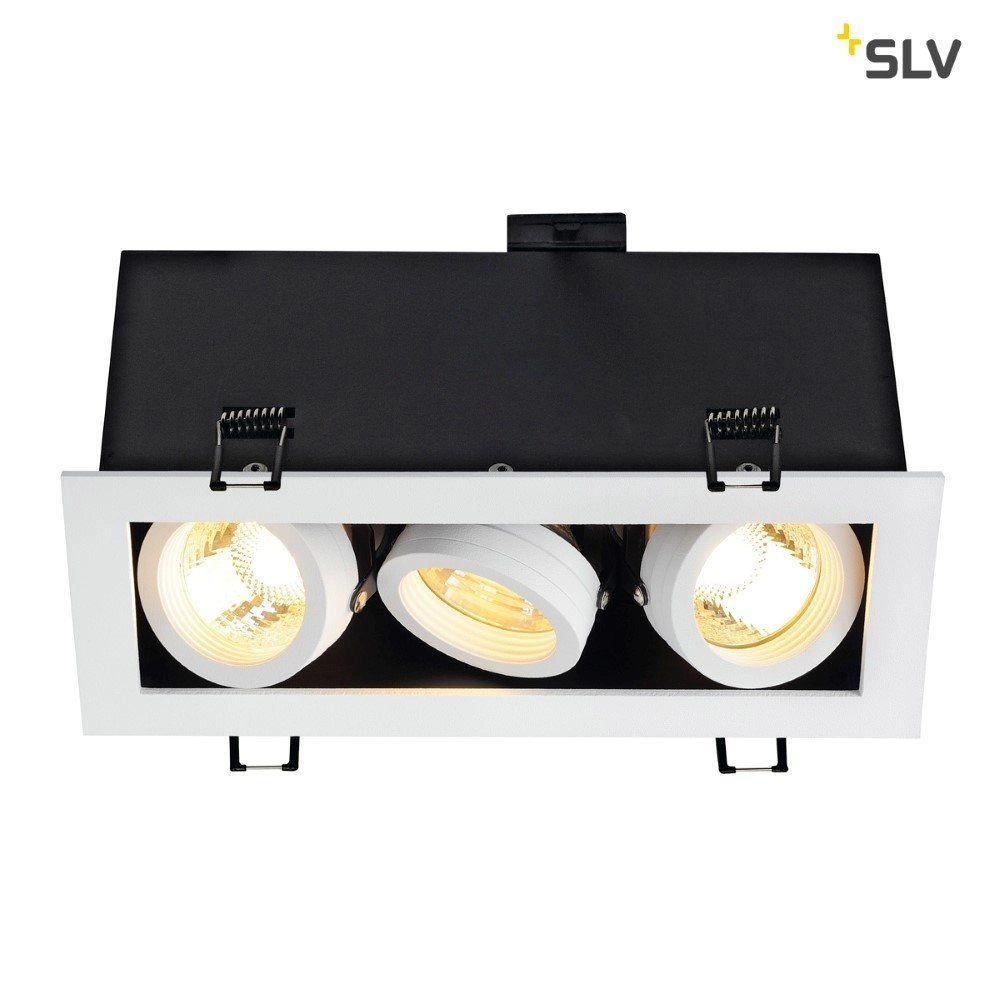 Recessed spotlight Kadux 3 GU10 9cm white SLV 4024163151511