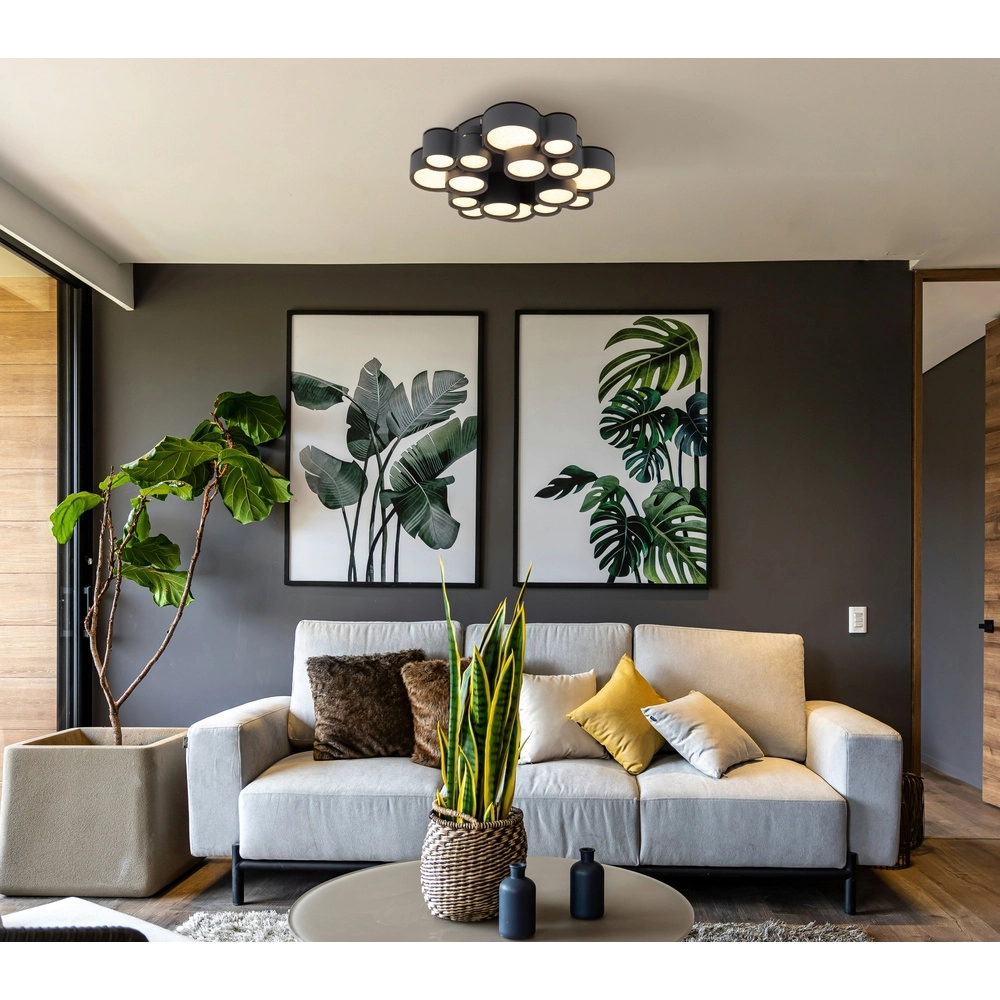 Design ceiling lamp Darla Black Globo 9007371589463