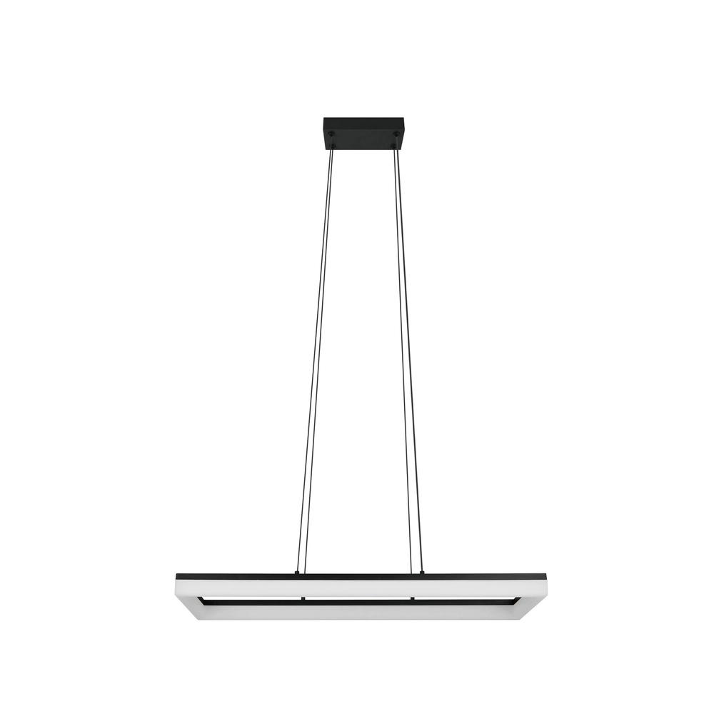 Sleek pendant lamp Camino black Trio 4017807655766