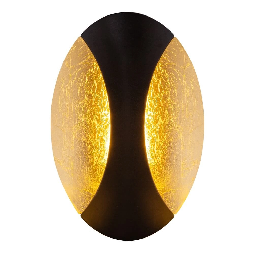 Design wall lamp Alexandra black with gold Globo 9007371395453