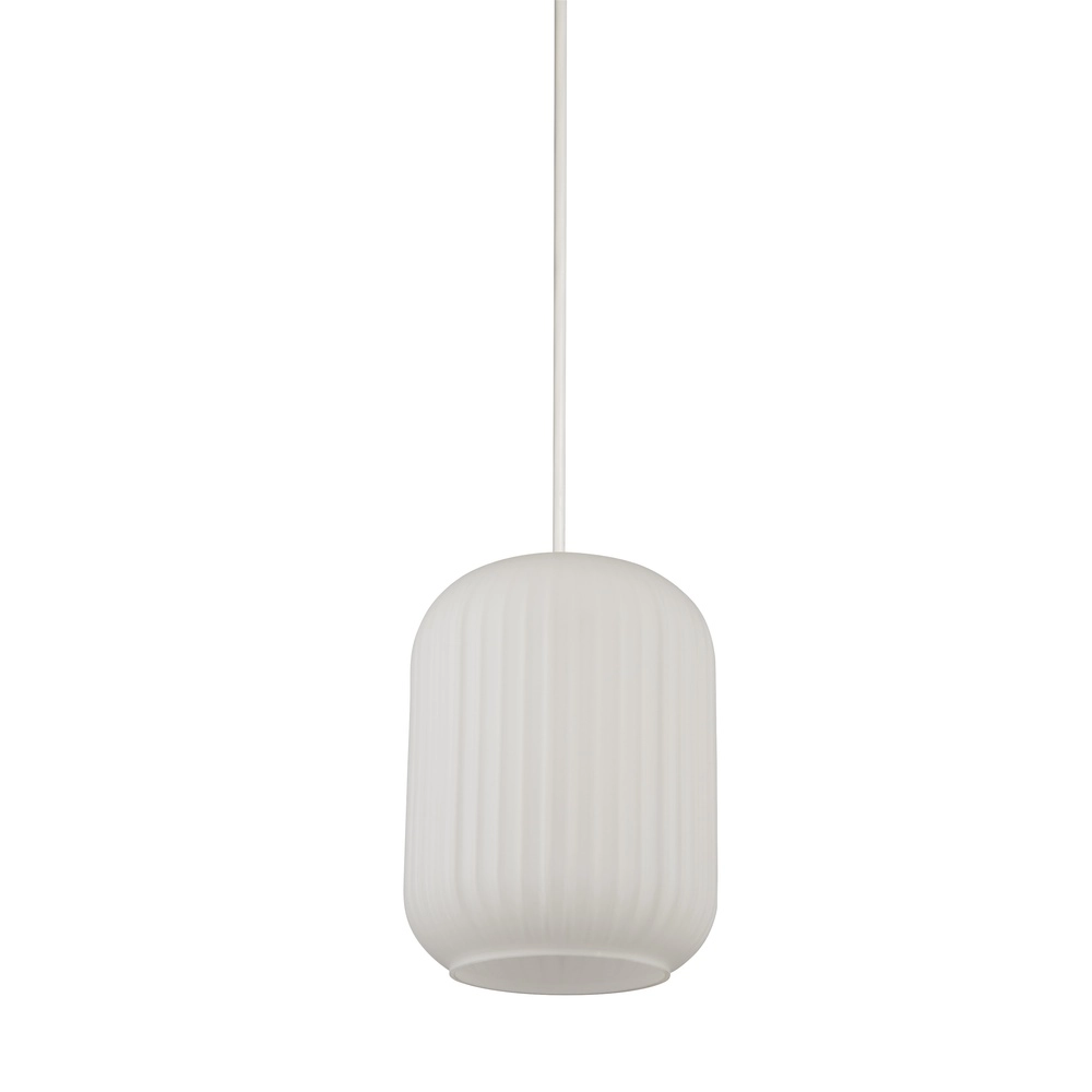 Pendant lamp Pearl black with white glass Searchlight 5053423306582