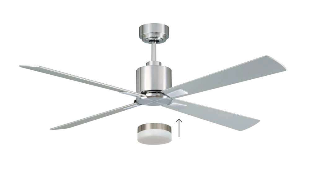 Stainless steel ceiling fan Airfusion Climate I Ø 132cm Beacon 9333509087960