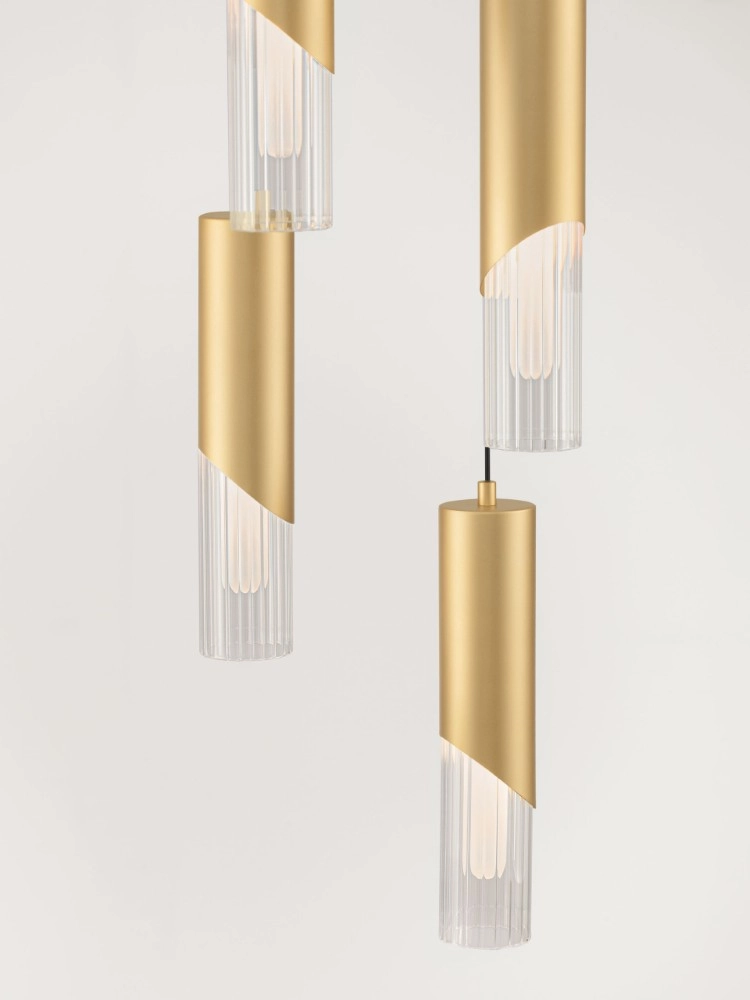 Design pendant lamp Modesto Ø 33cm gold 5-lights Lyora 5212063501454