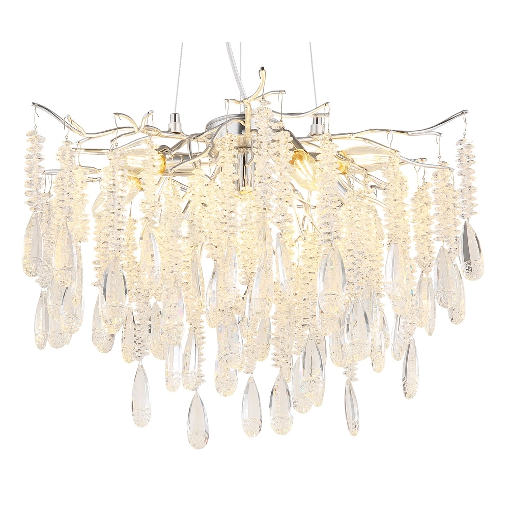 Pendant lamp Kinga silver grey Ø 60cm Globo 9007371572984