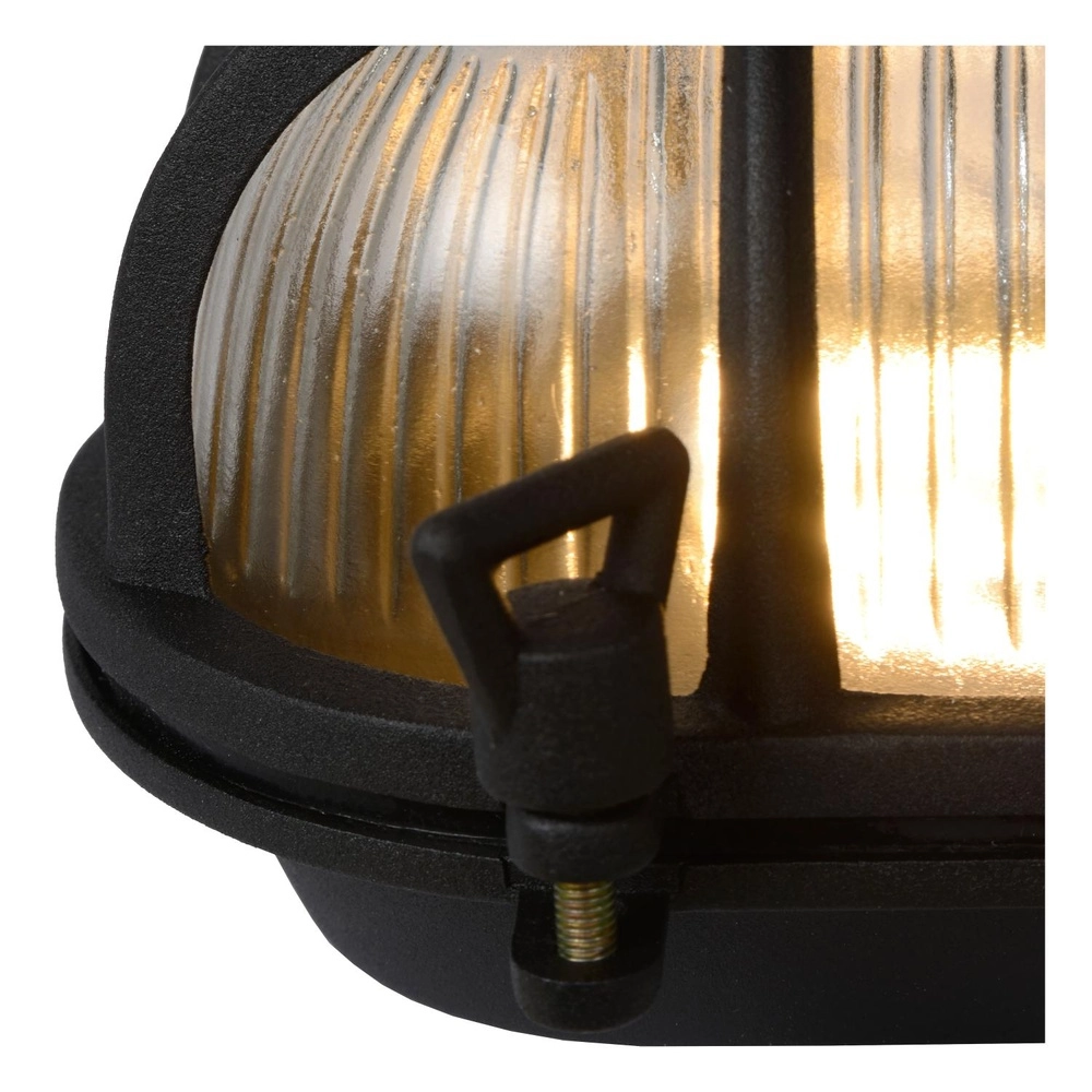 Bullseye Wall Lamp Dudley IP54 black Lucide 5411212114891