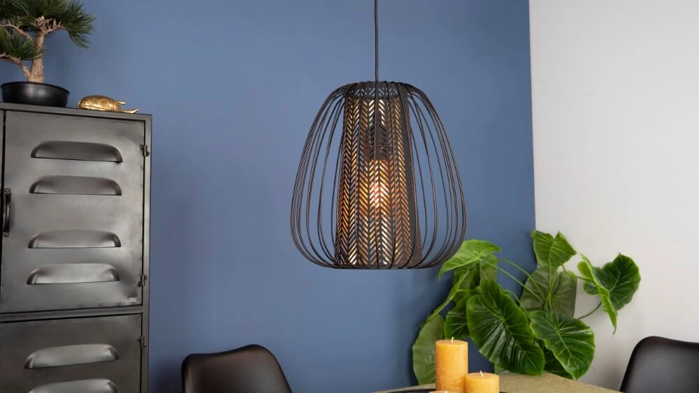 Pendant lamp Curasao black with gold Eglo 9002759996611