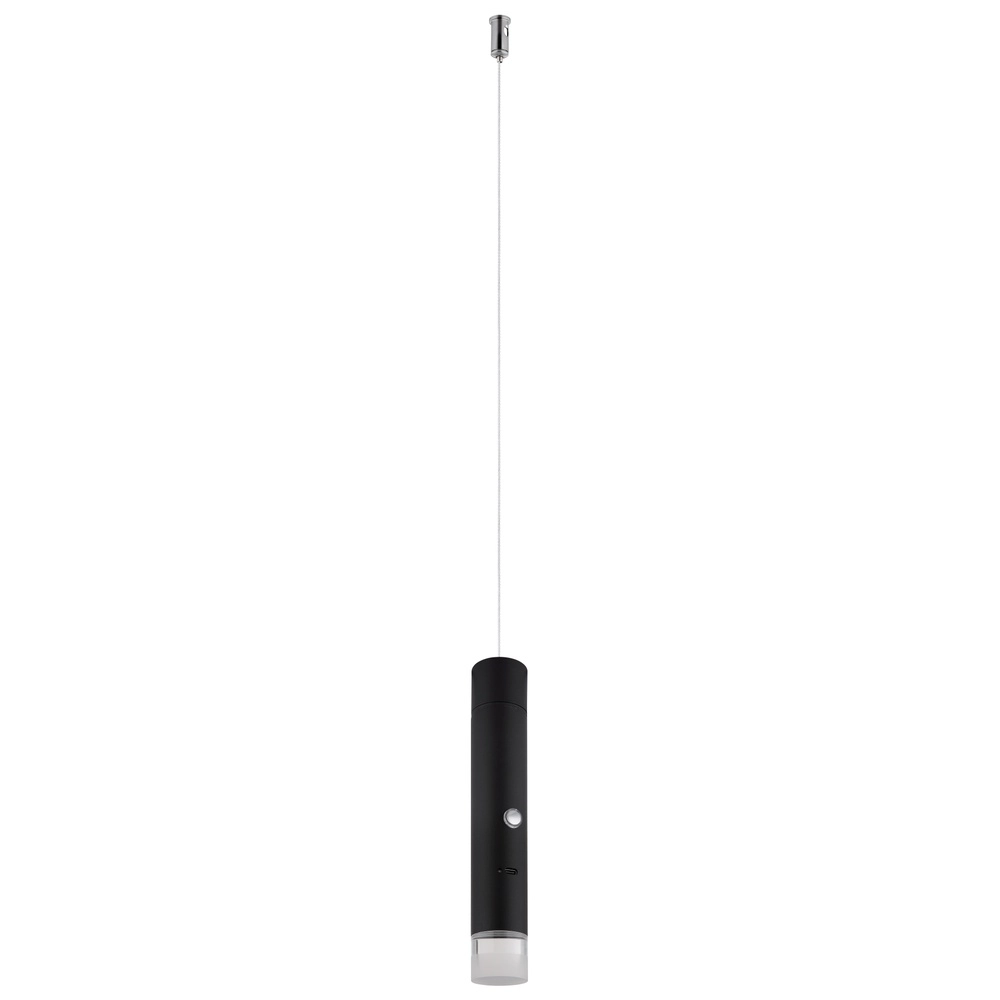 Sleek pendant lamp Pelo Black Globo 9007371575343