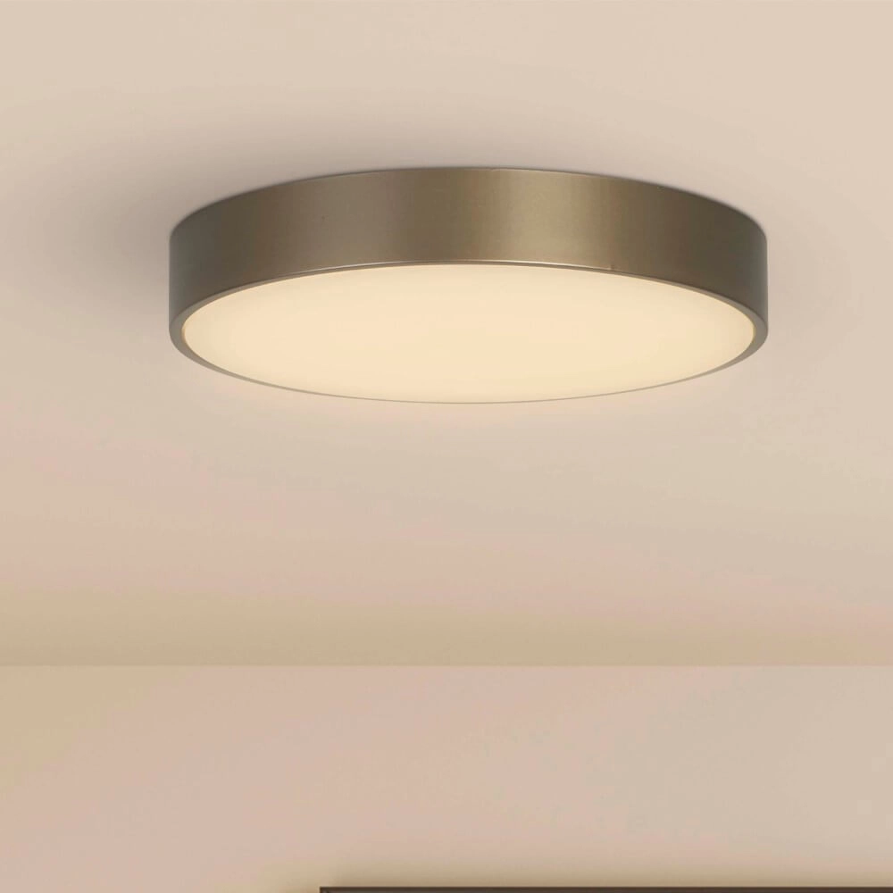 Ceiling lamp Palma Bronze with white window Searchlight 5053423273310