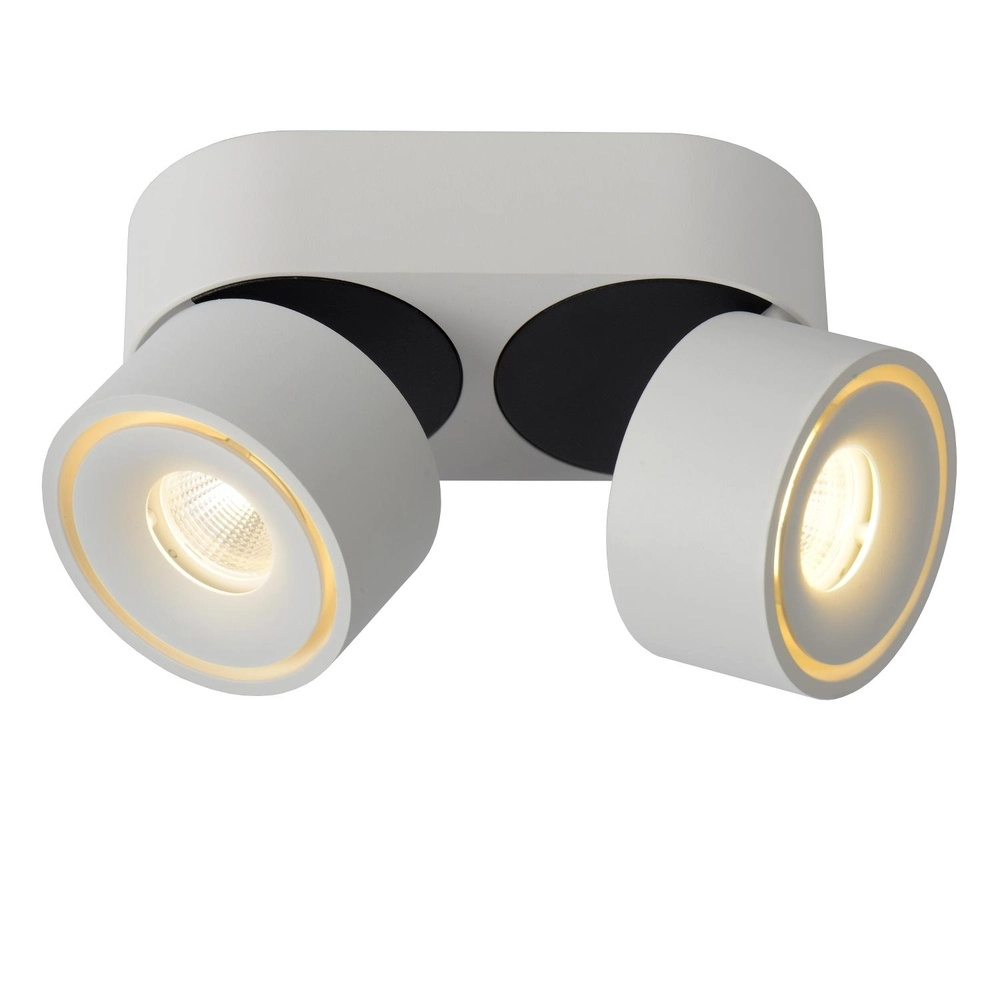Ceiling spotlight Yumiko double white Lucide 5411212351685