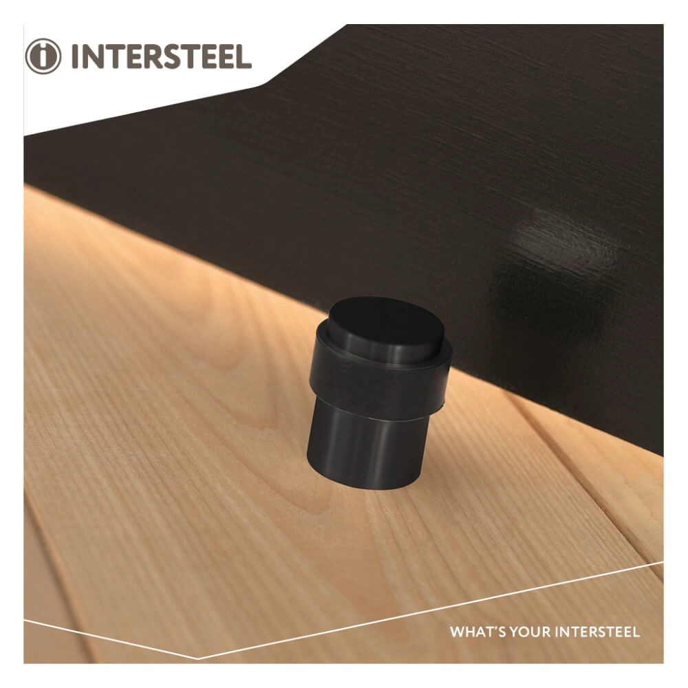 Doorstop Stelo Black Floor Mounting Intersteel 8714186502532