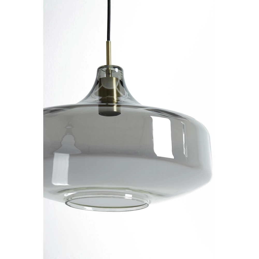 Smoke Glass Pendant Light Solna Ø 39.5cm Light & Living 8717807680220