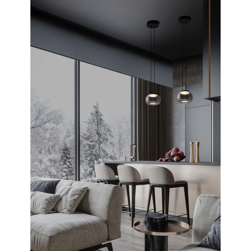 Modern pendant lamp Bios Single Black Lyora 5212017458513