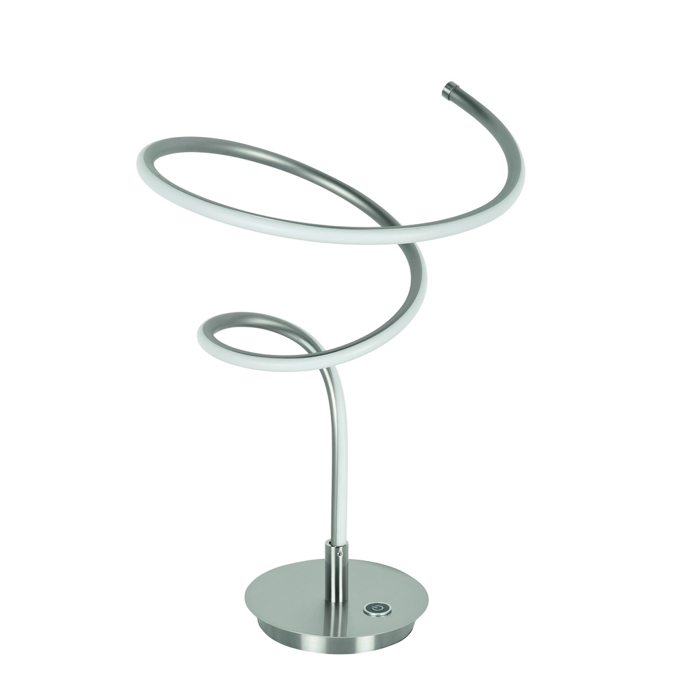Design table lamp Curle nickel Ø 27cm