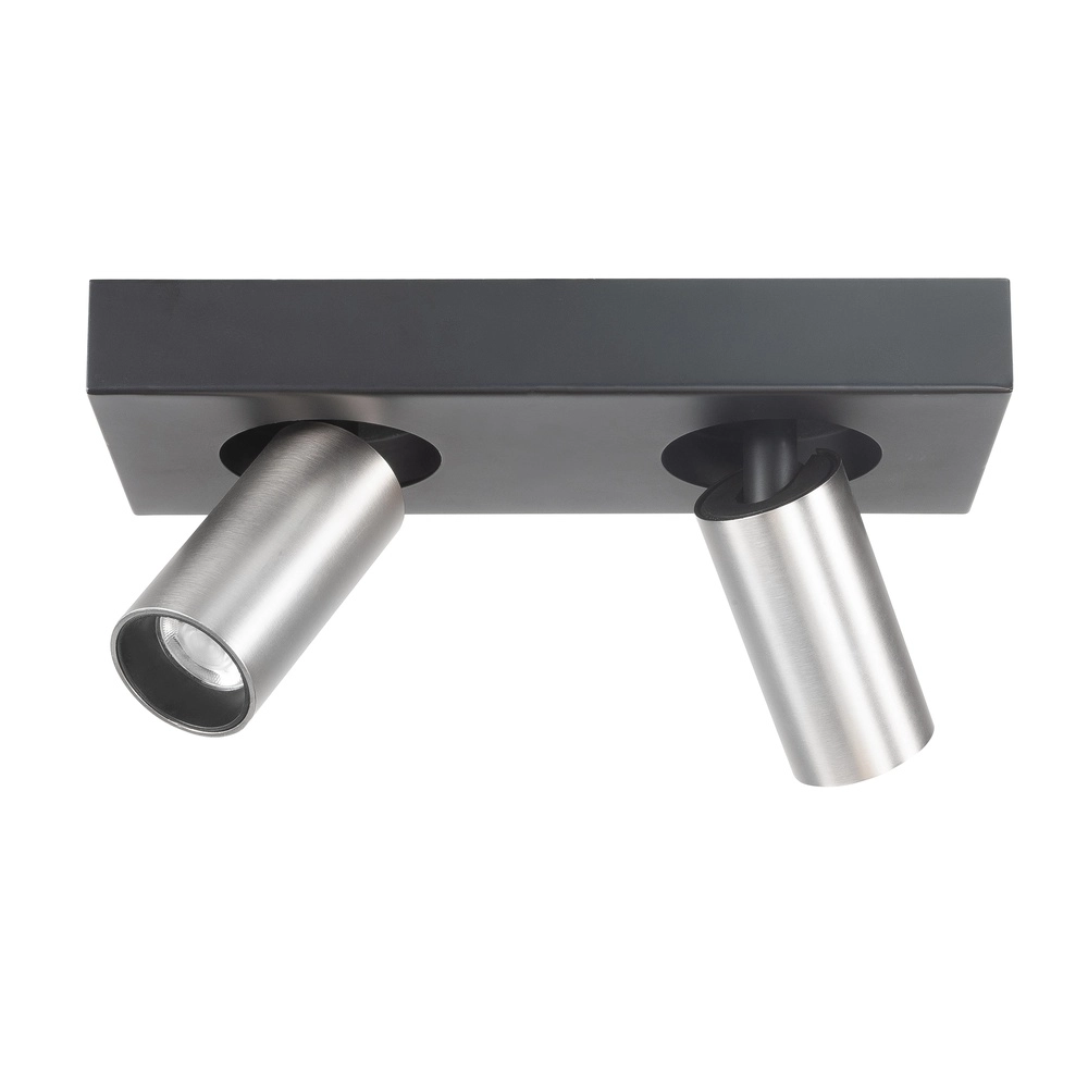 Mockery Eliano 2-light black with nickel matt