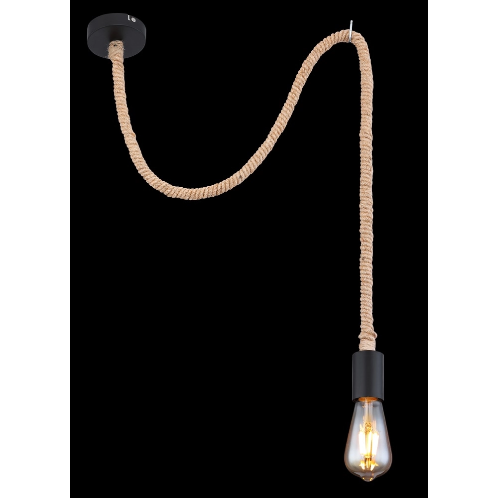 Rope lamp Ulleu Black Globo 9007371383917
