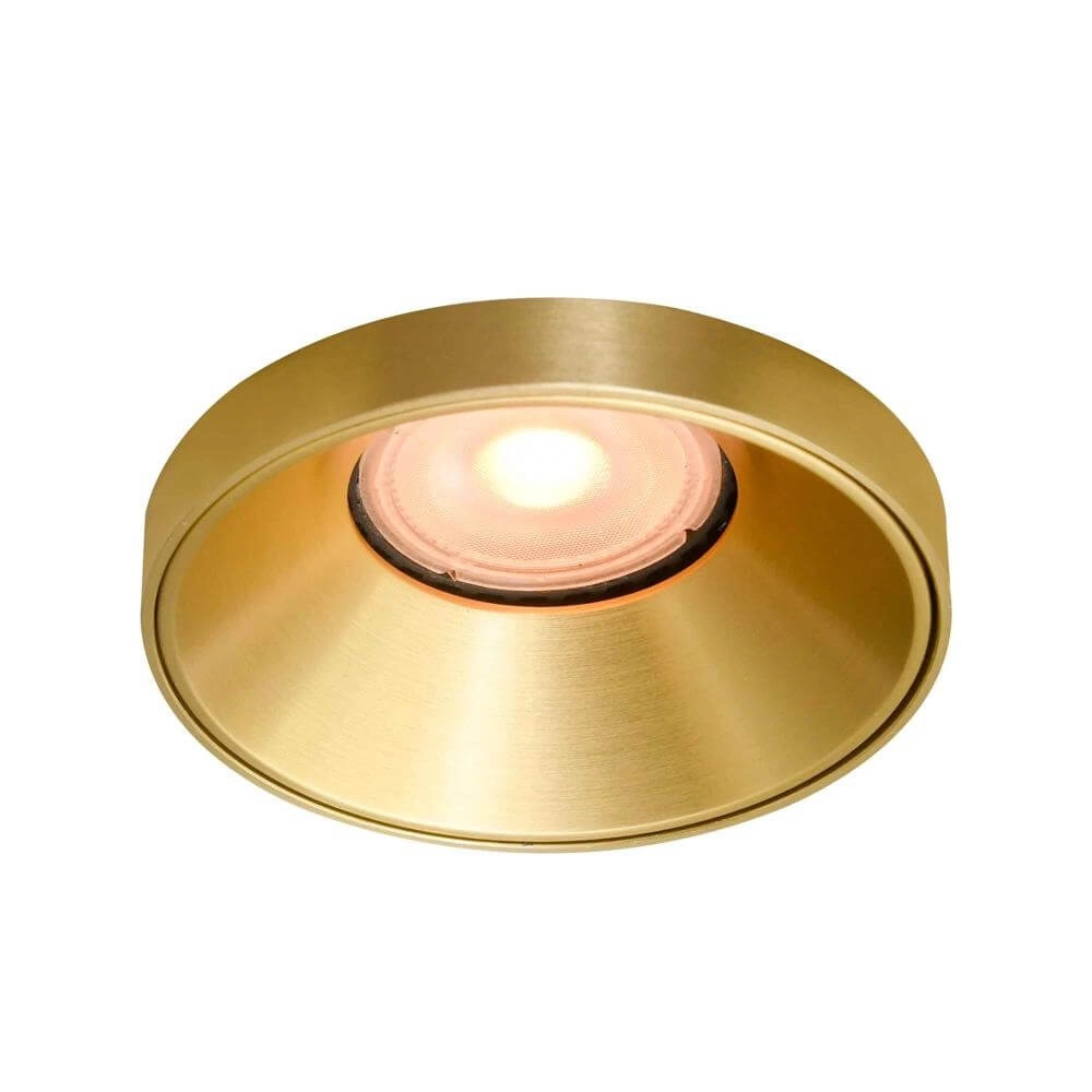 Round recessed spotlight Malmo matte gold