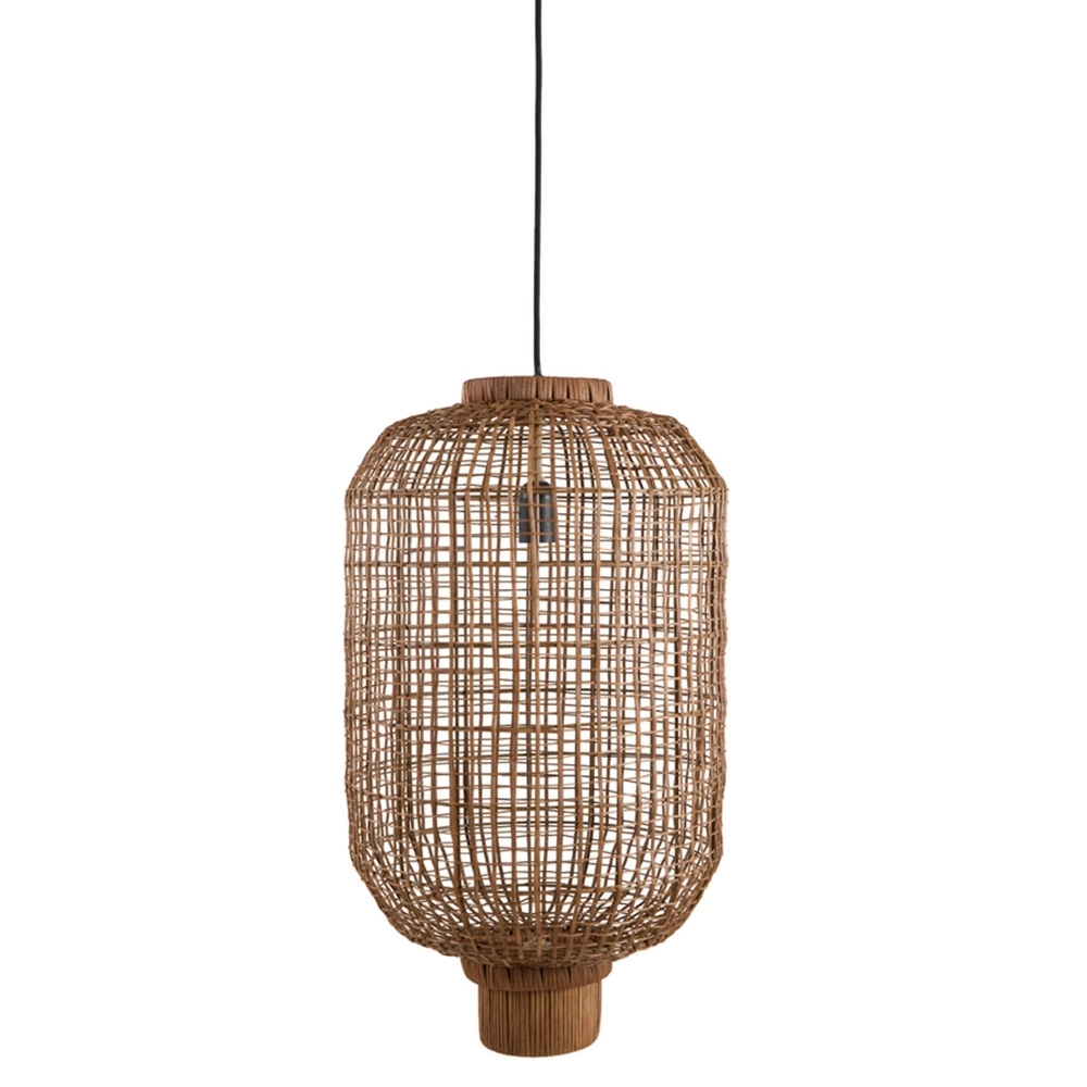 Natural pendant lamp Dorzan dark Ø 37cm