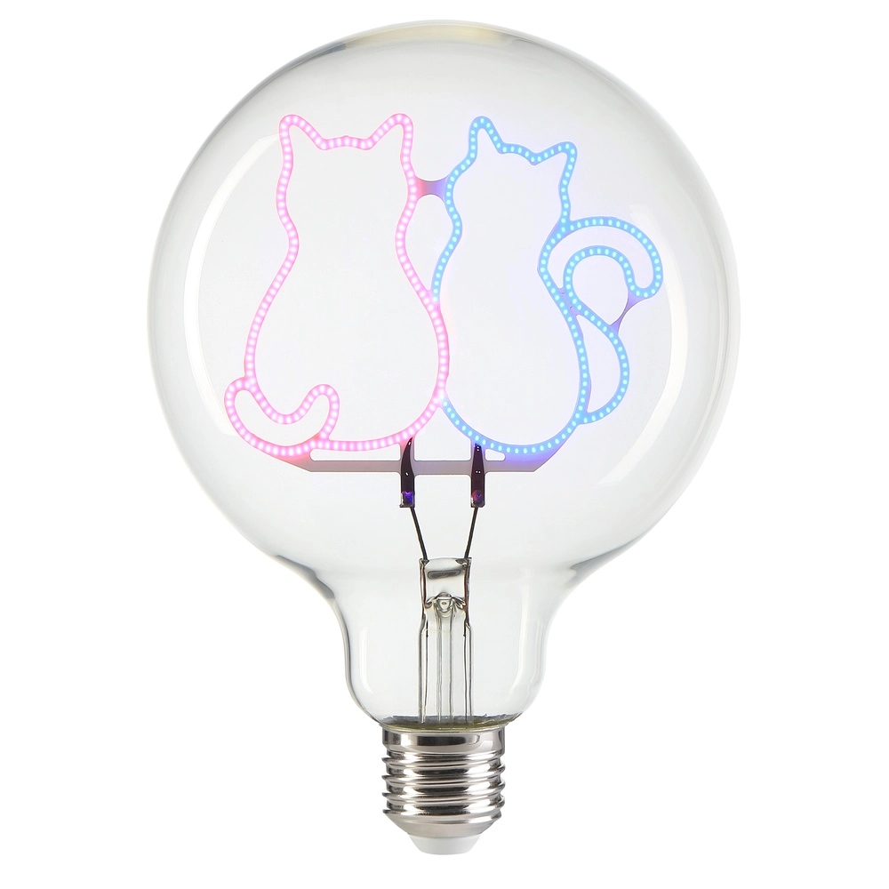 E27 light source Lumopop Cats - Pink Blue