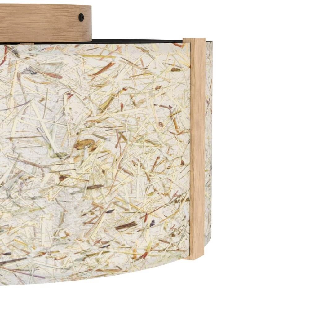 Ceiling light Hontongas wood with beige shade Stars of Light 9008606274611