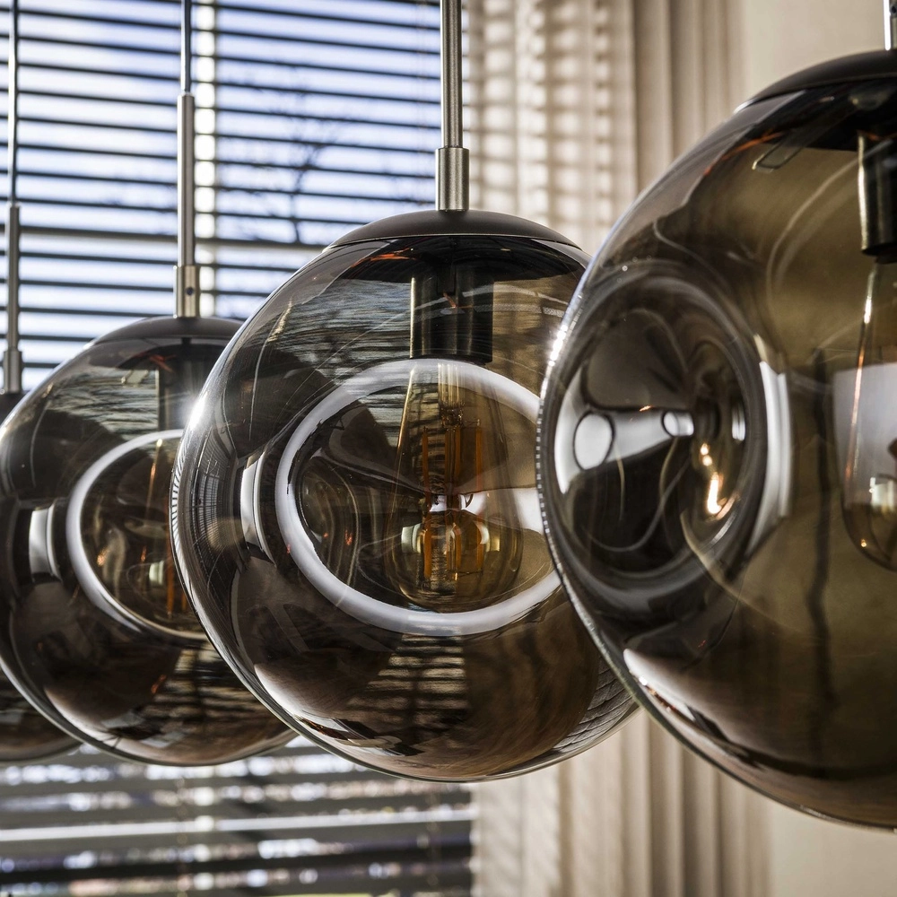 Glass pendant lamp Stellar 4-lights - Ø 25cm Lyora 8716803511675