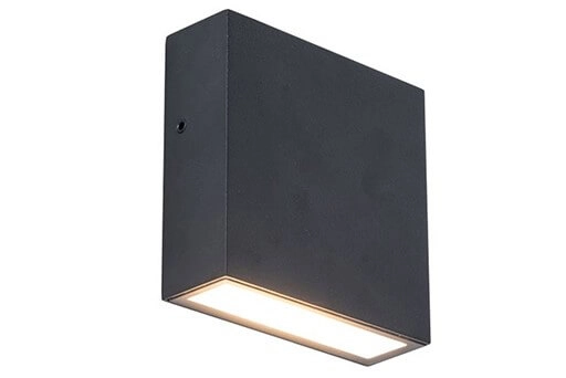 Black wall lamp Gemini Xf design Lutec 6939412011868