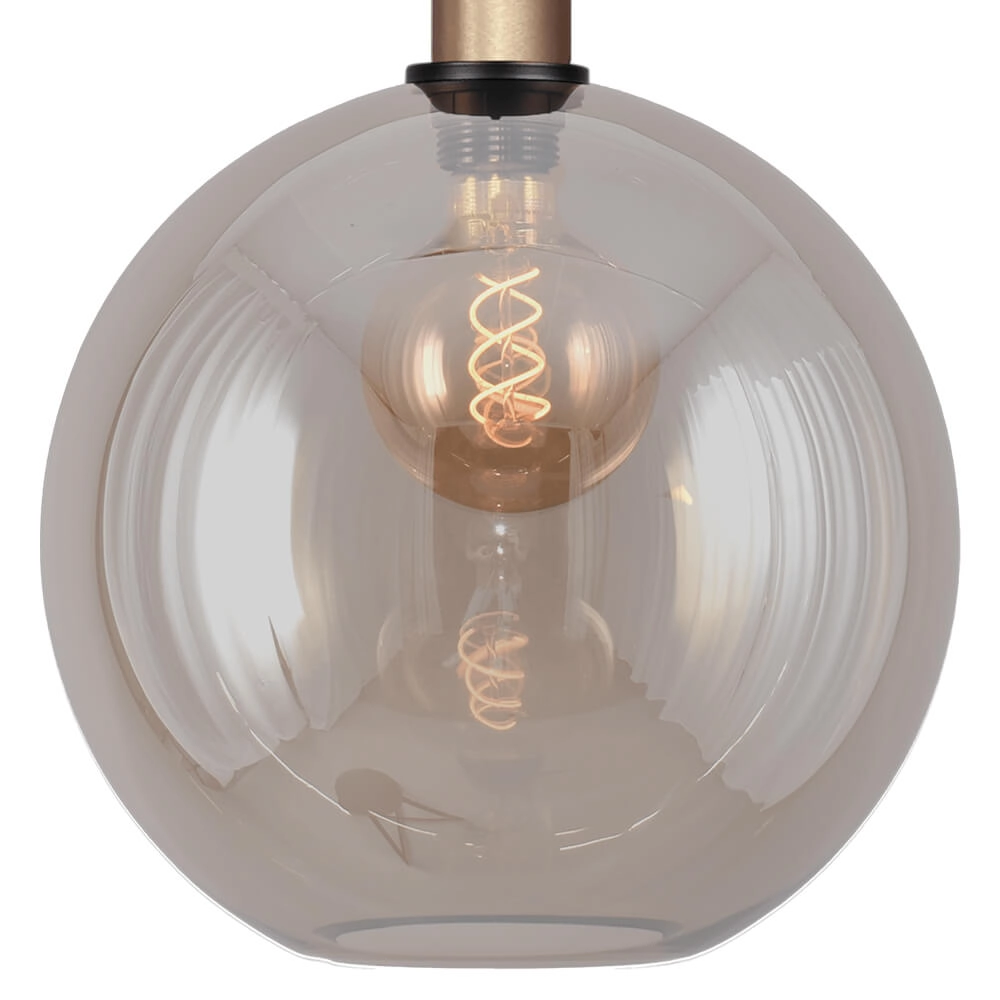 Hanging lamp Ø 30cm Bella 2 Brass gold with gold glass Masterlight 8718121333946