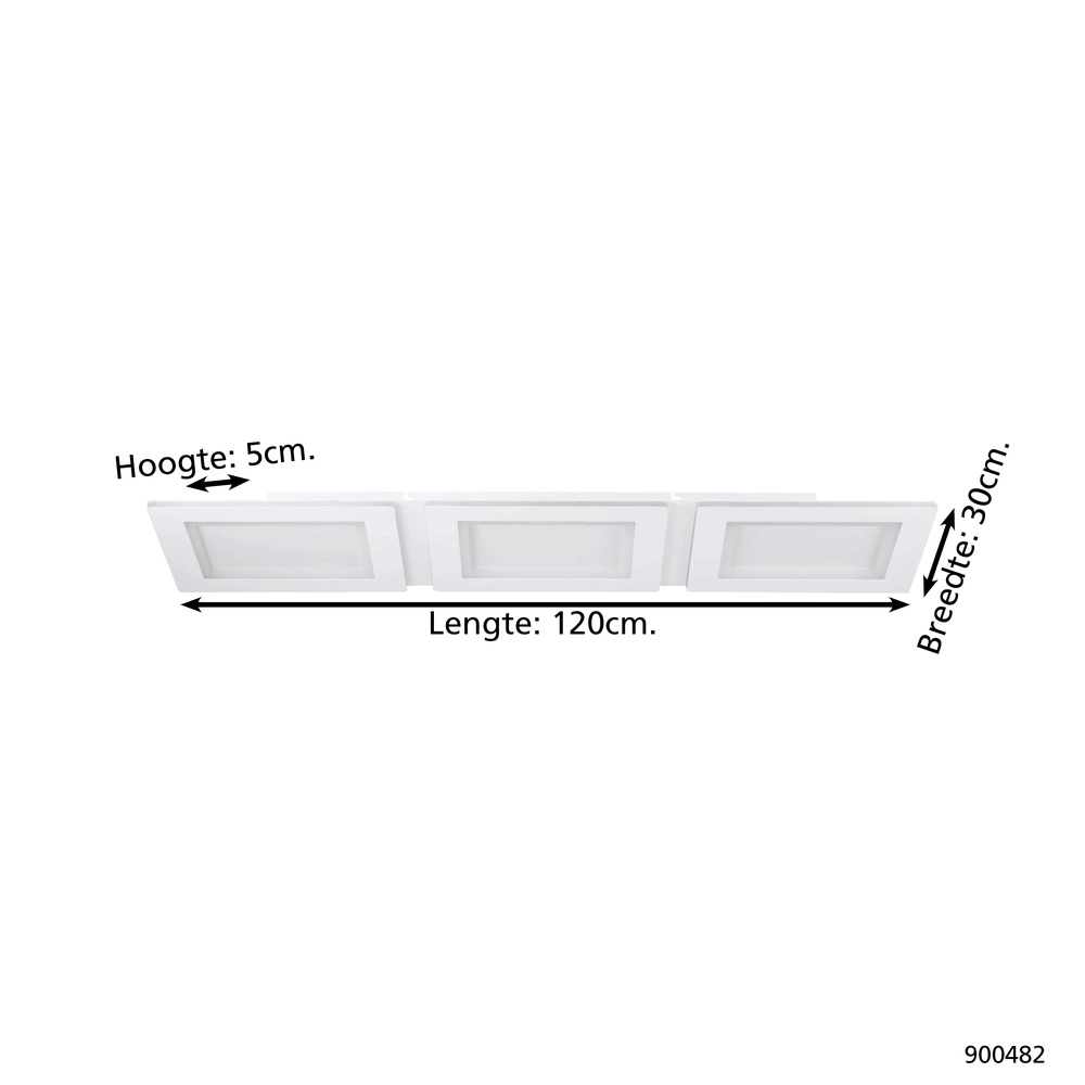 Led ceiling light Padrogiano-Z Zigbee - 120x30cm Eglo 9008606244171