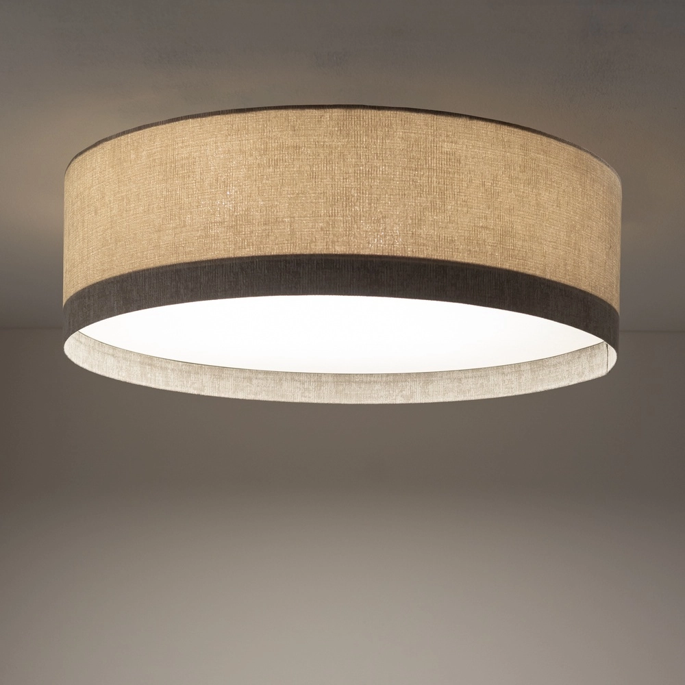 Ceiling lamp Cedro sand brown Ø 65cm