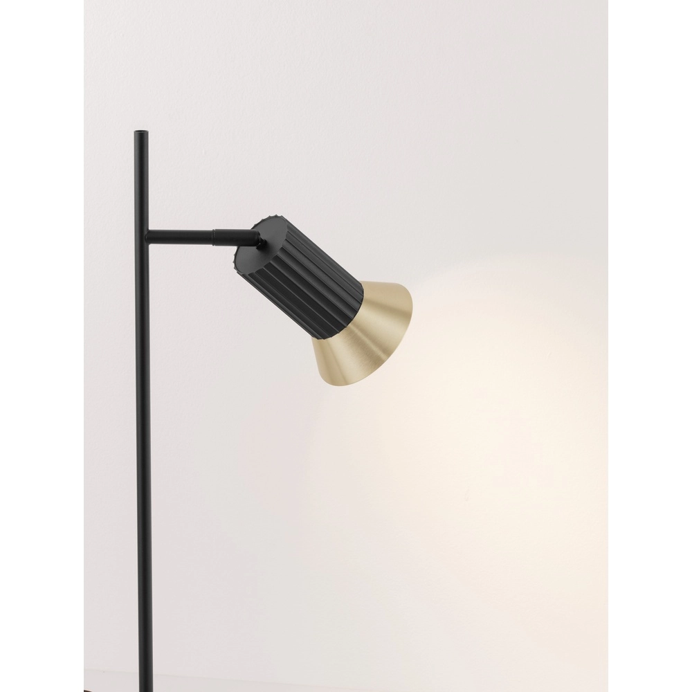 Design table lamp Luvia black with gold Lyora 5212017475596