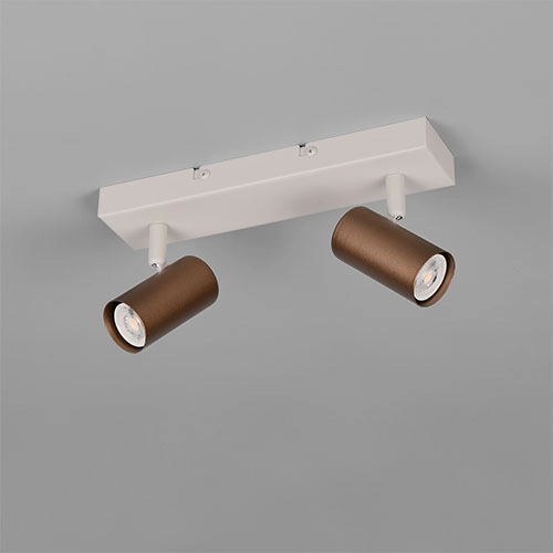Surface-mounted spot Taryn 2-light mocha brown Trio 4017807685572