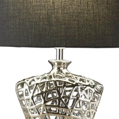 Table lamp Network chrome with black Searchlight 5053423085197
