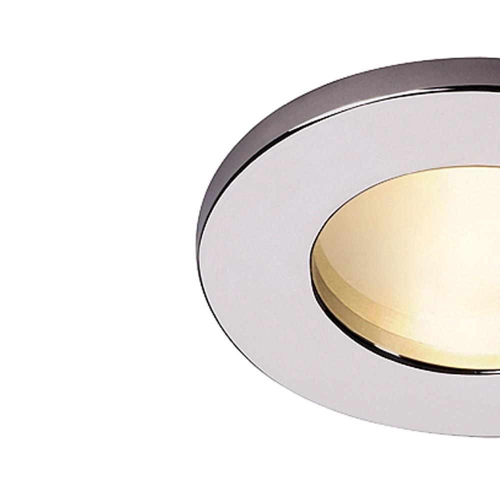Recessed spotlight Dolix Out GU10 Round for outdoor chrome SLV 4024163194839