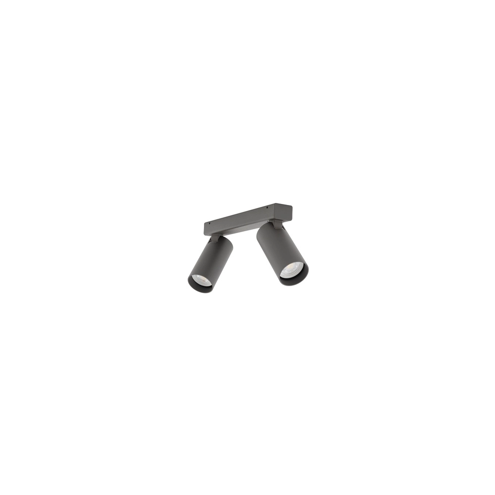 Surface-mounted spot 2x GU10 Fourty dark grey Lyora 5903139114660